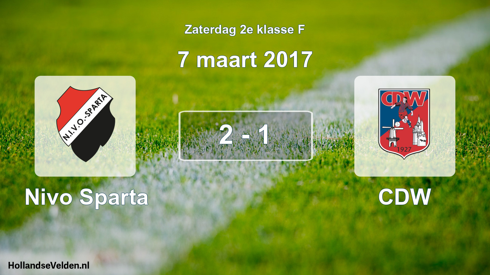 Total number of matches played: Nivo Sparta - CDW 2 - 1 (7 March 2017)