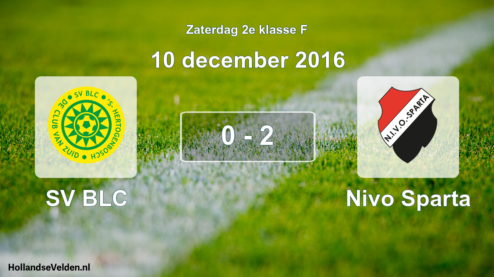 Total number of matches played: SV BLC - Nivo Sparta 0 - 2 (10 December 2016)