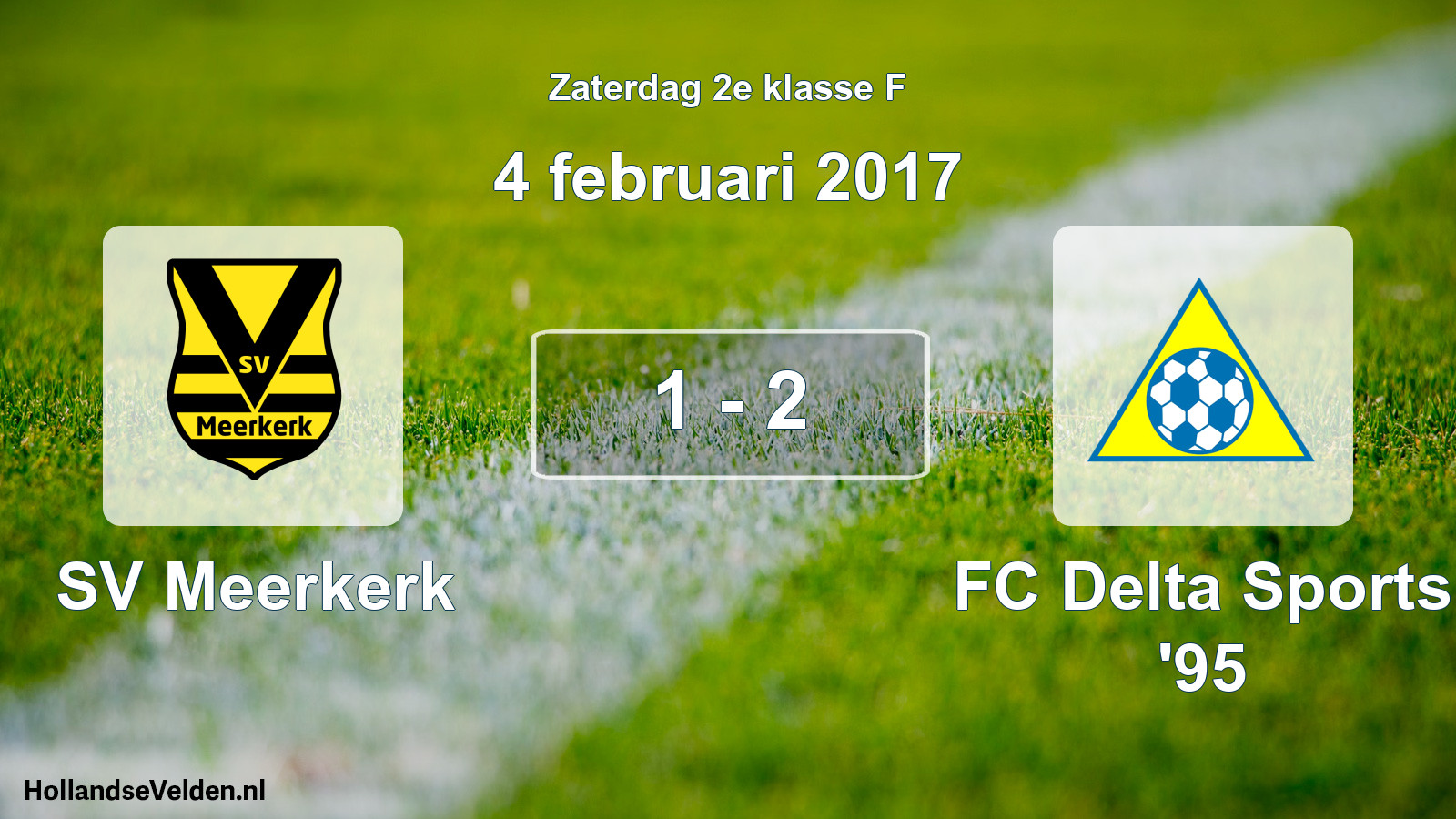 Total number of matches played: SV Meerkerk - FC Delta Sports '95 1 - 2 (4 February 2017)