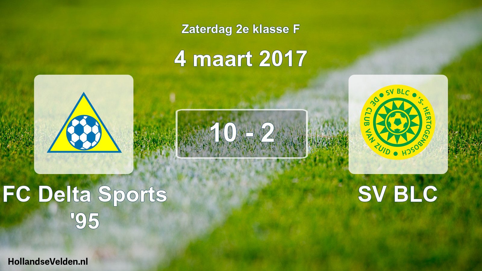 Total number of matches played: FC Delta Sports '95 - SV BLC 10 - 2 (4 March 2017)