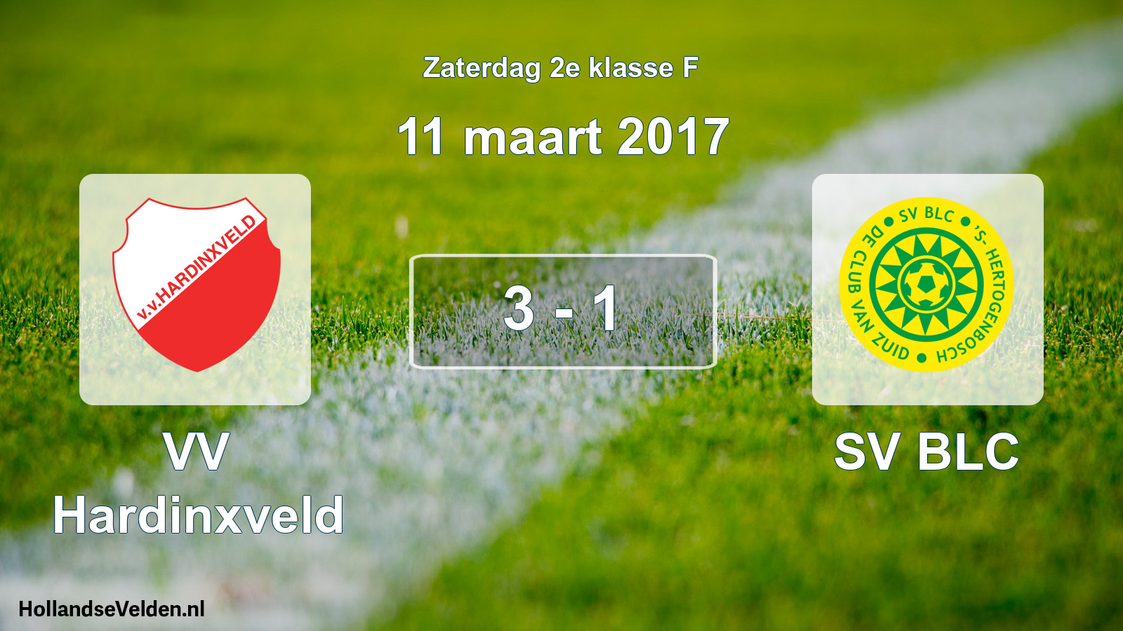 Total number of matches played: VV Hardinxveld - SV BLC 3 - 1 (11 March 2017)