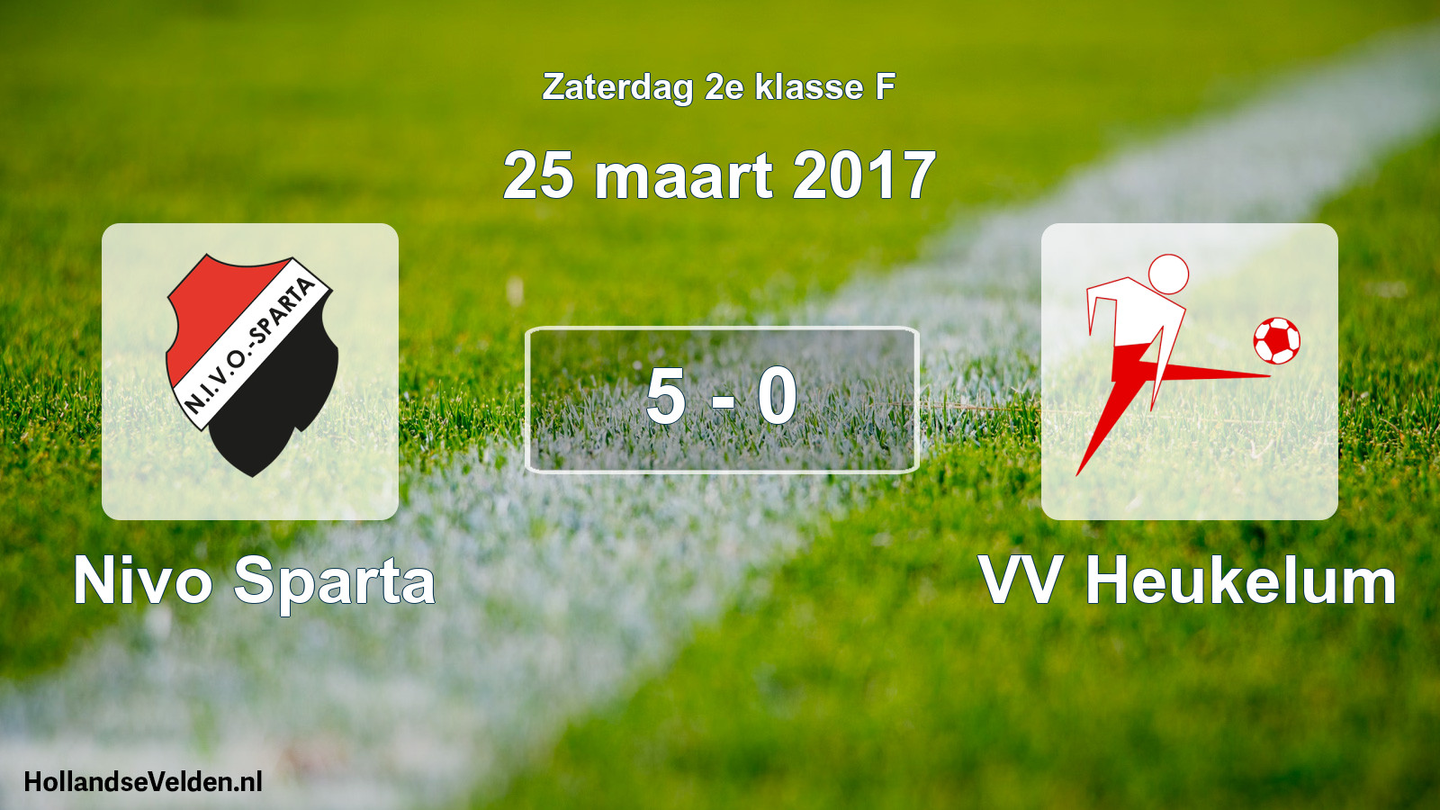 Total number of matches played: Nivo Sparta - VV Heukelum 5 - 0 (25 March 2017)