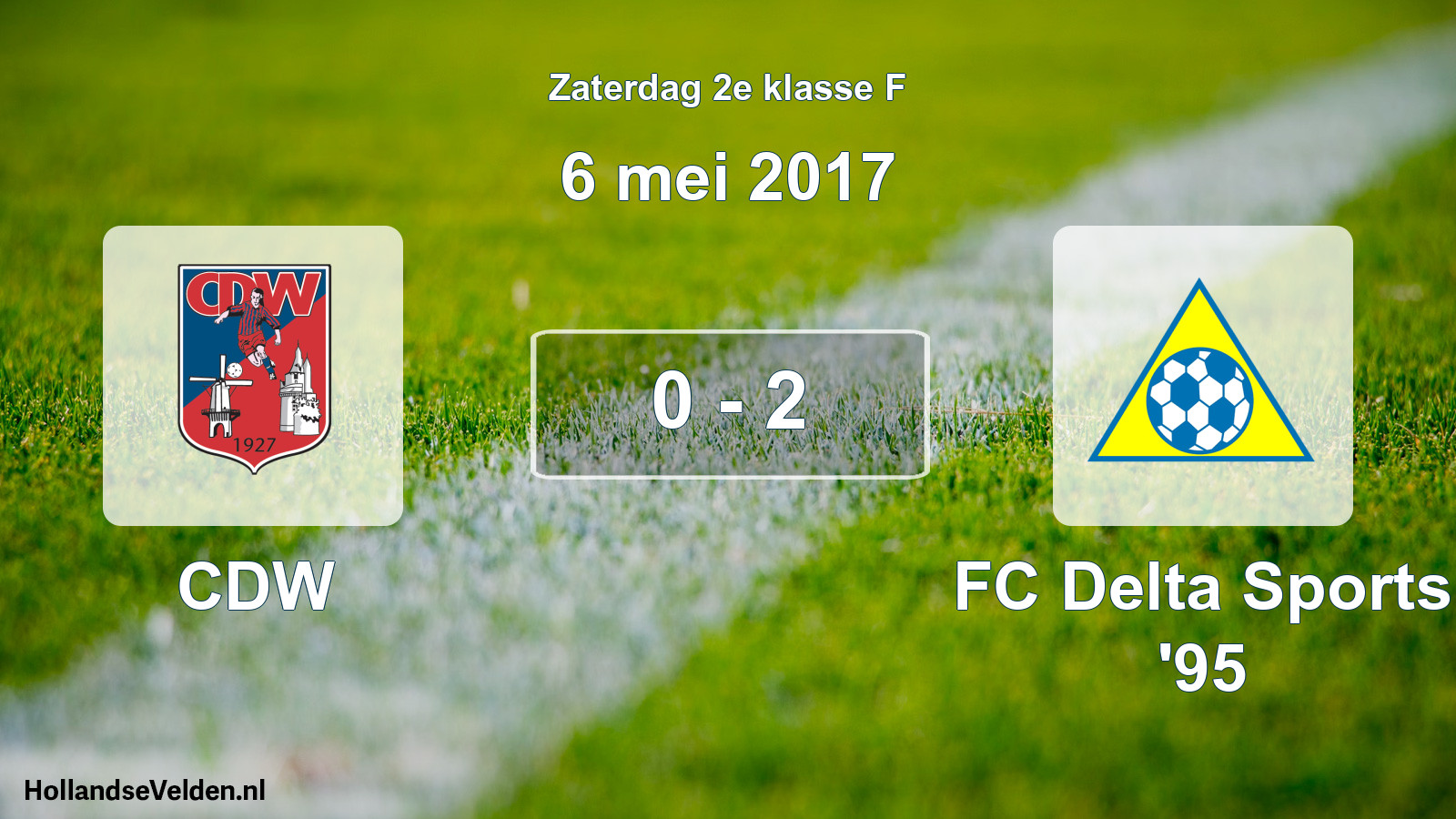 Total number of matches played: CDW - FC Delta Sports '95 0 - 2 (6 May 2017)
