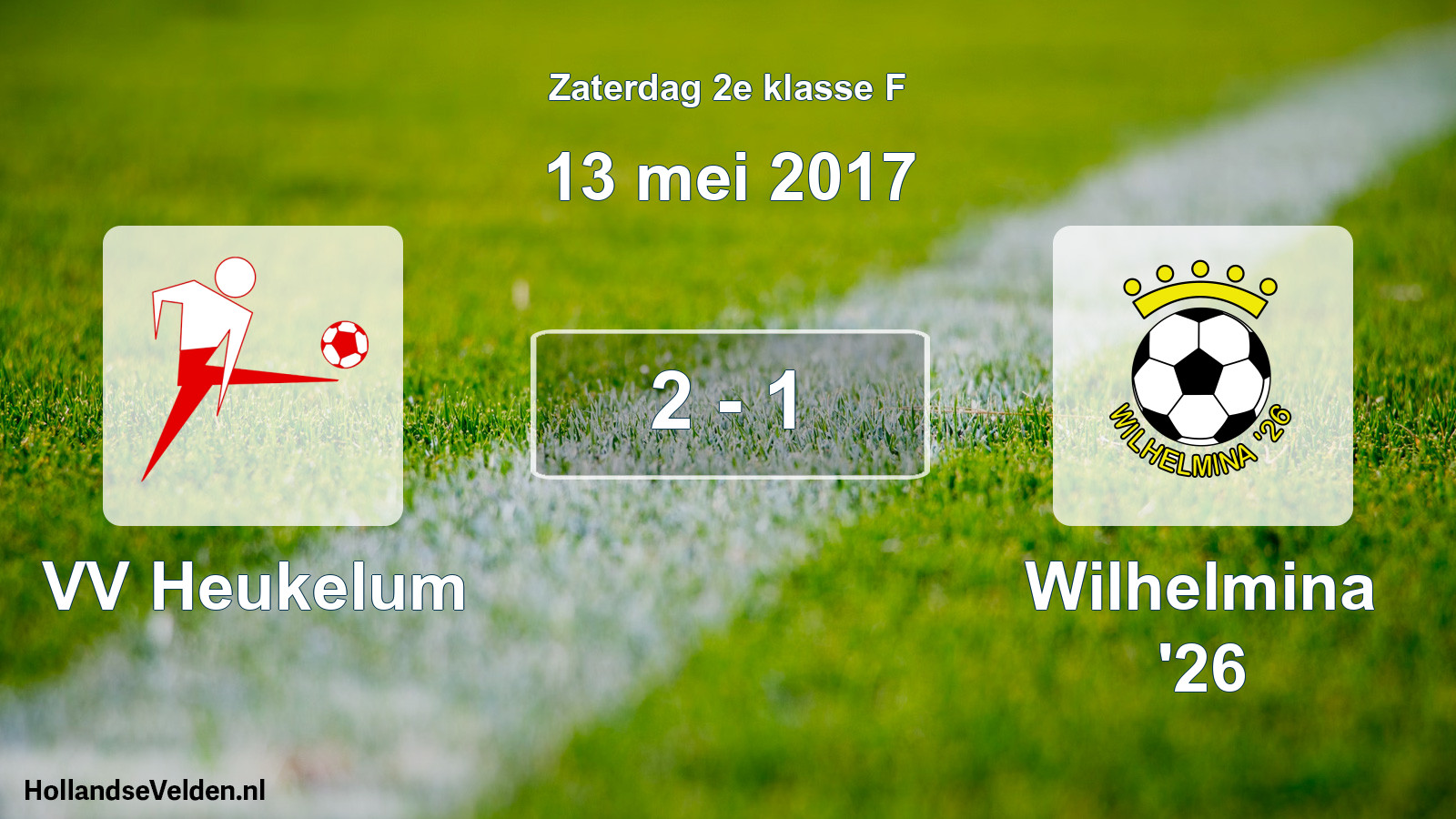 Total number of matches played: VV Heukelum - Wilhelmina '26 2 - 1 (13 May 2017)