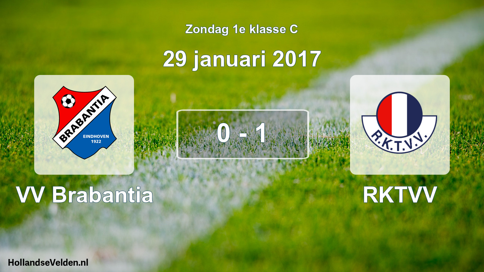Total number of matches played: VV Brabantia - RKTVV 0 - 1 (29 January 2017)