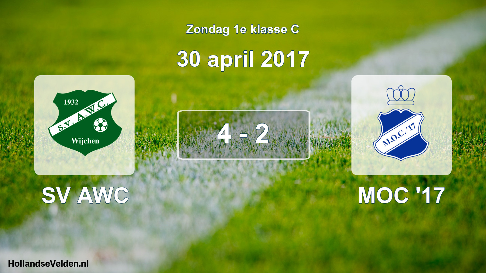 Total number of matches played: SV AWC - MOC '17 4 - 2 (30 April 2017)