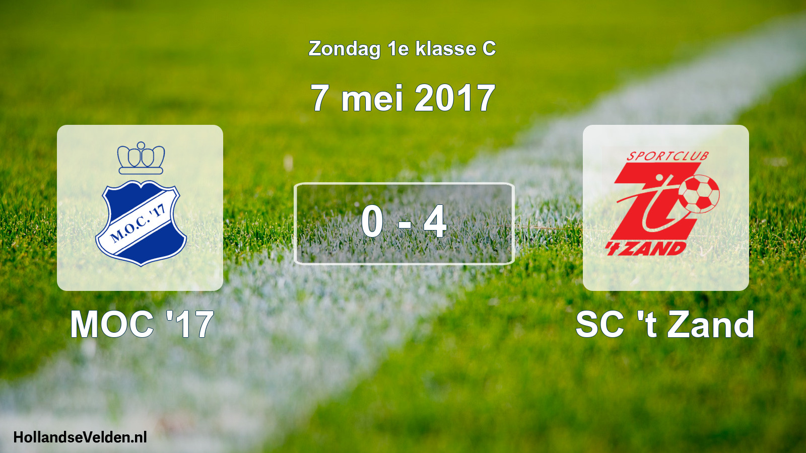 Total number of matches played: MOC '17 - SC 't Zand 0 - 4 (7 May 2017)