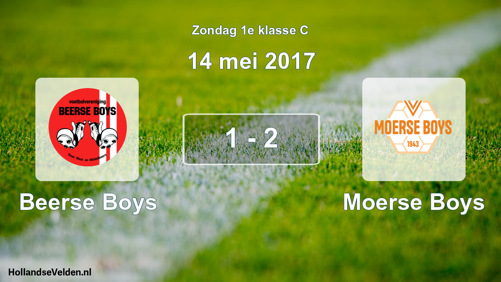 Total number of matches played: Beerse Boys - Moerse Boys 1 - 2 (14 May 2017)