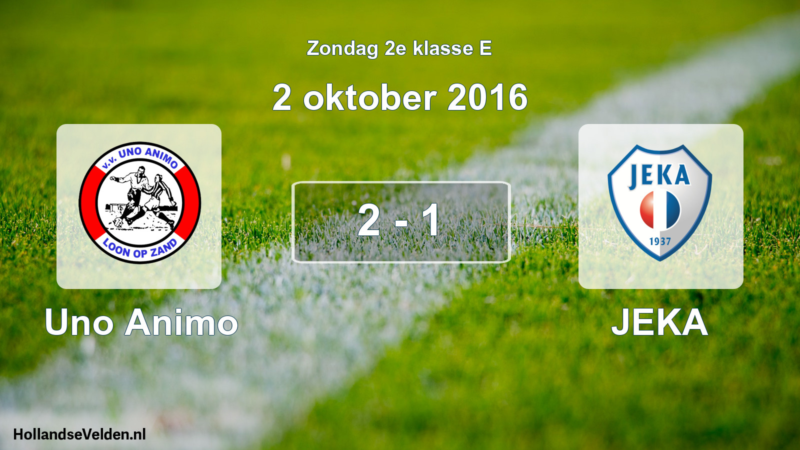 Total number of matches played: Uno Animo - JEKA 2 - 1 (2 October 2016)