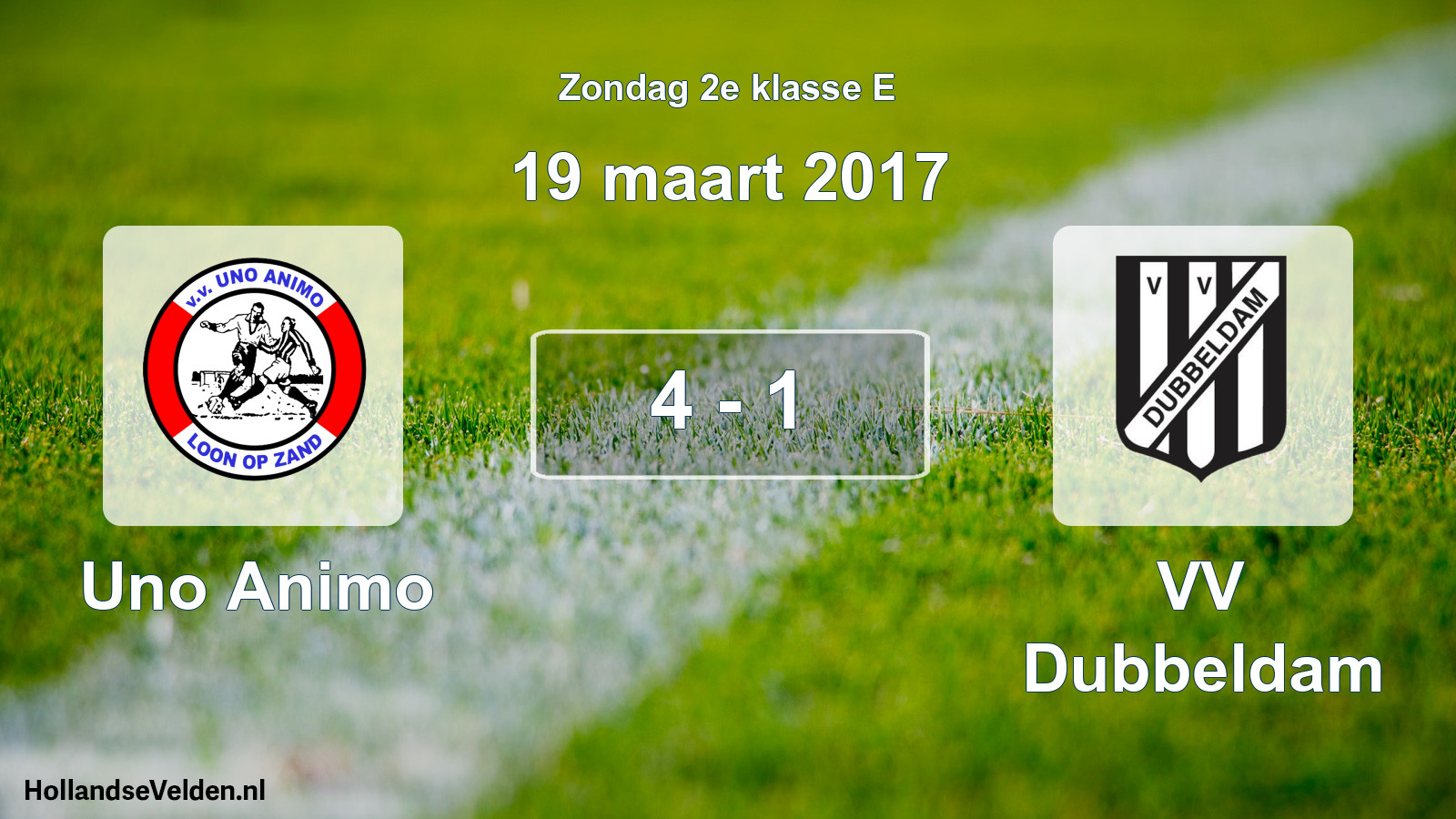 Total number of matches played: Uno Animo - VV Dubbeldam 4 - 1 (19 March 2017)