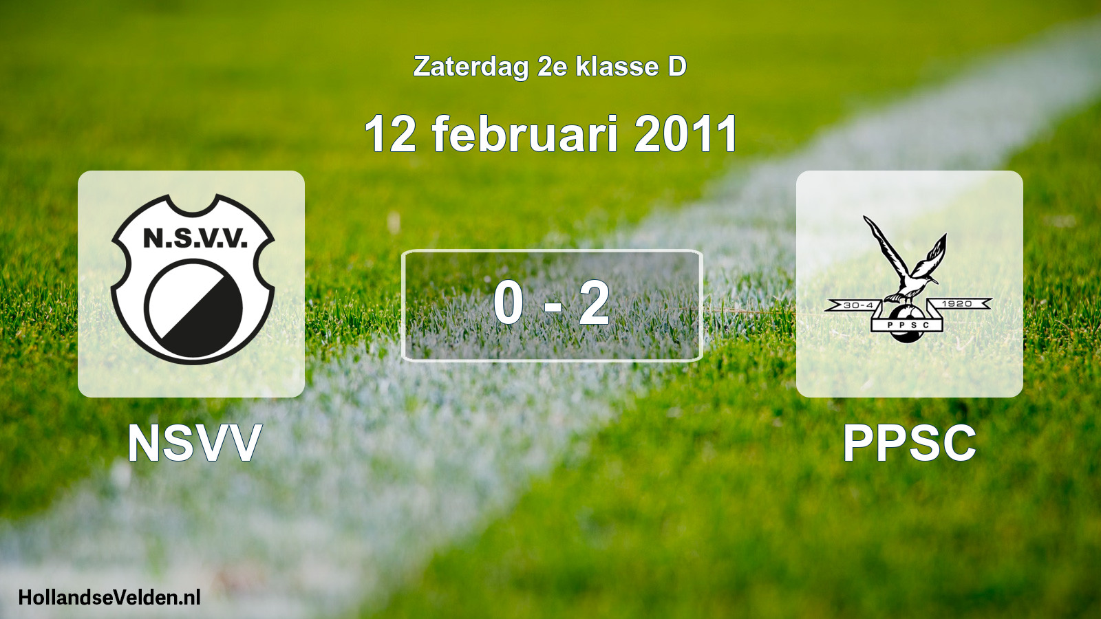 Total number of matches played: NSVV - PPSC 0 - 2 (12 February 2011)