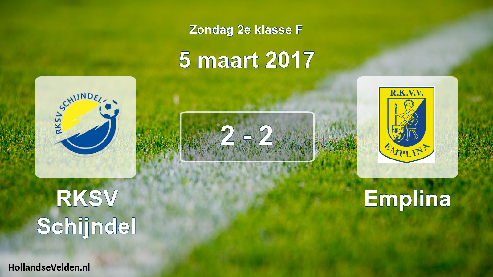Total number of matches played: RKSV Schijndel - Emplina 2 - 2 (5 March 2017)