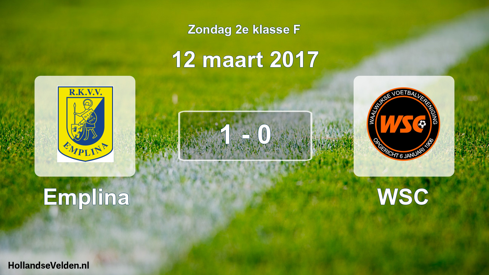 Total number of matches played: Emplina - WSC 1 - 0 (12 March 2017)