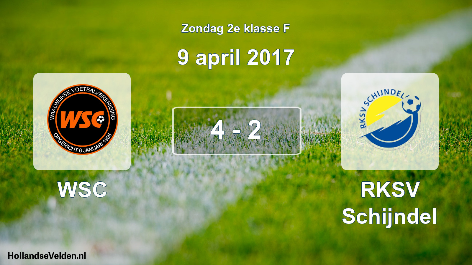 Total number of matches played: WSC - RKSV Schijndel 4 - 2 (9 April 2017)