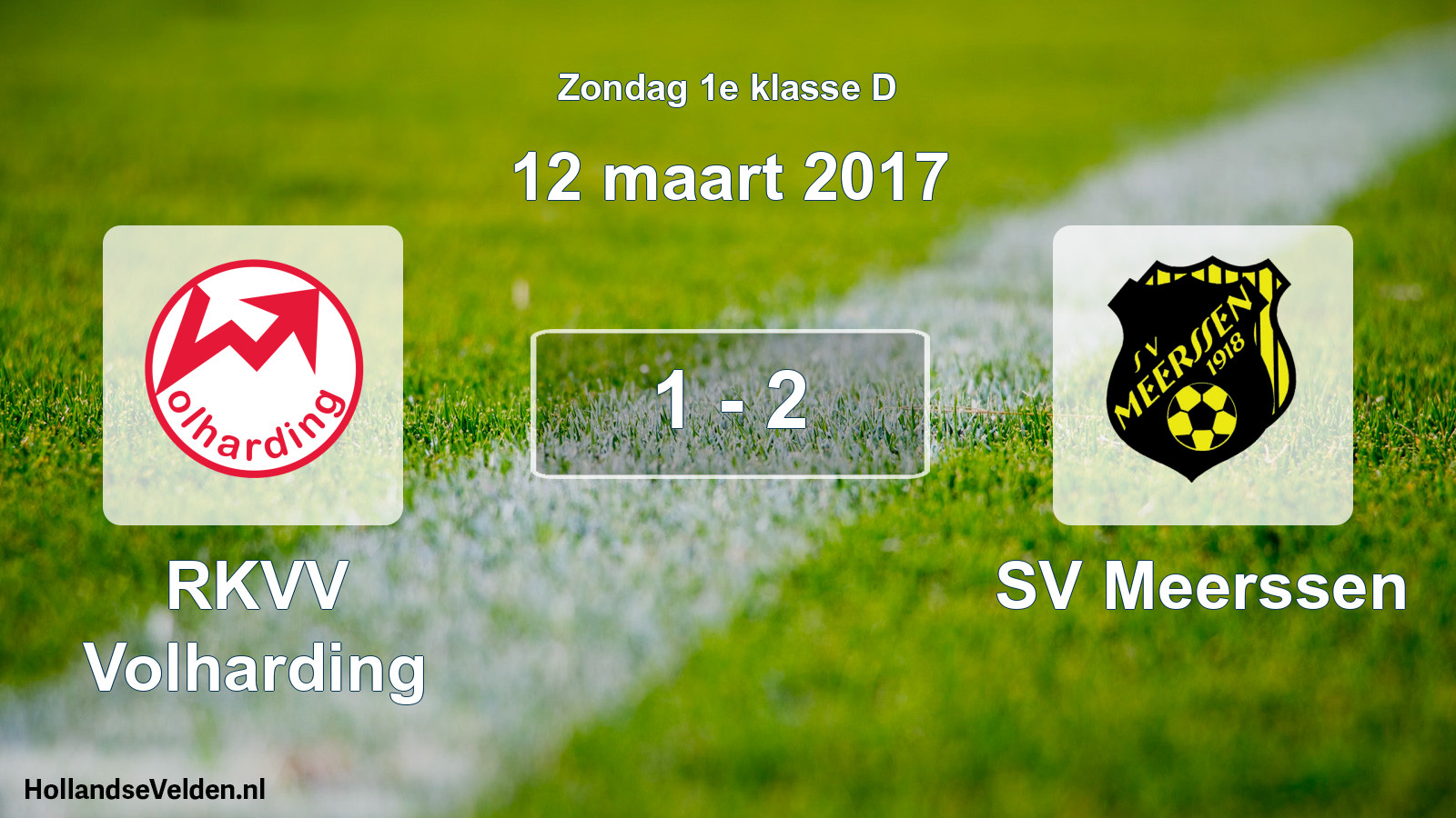 Total number of matches played: RKVV Volharding - SV Meerssen 1 - 2 (12 March 2017)