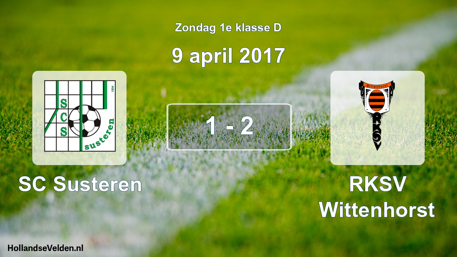 Total number of matches played: SC Susteren - RKSV Wittenhorst 1 - 2 (9 April 2017)