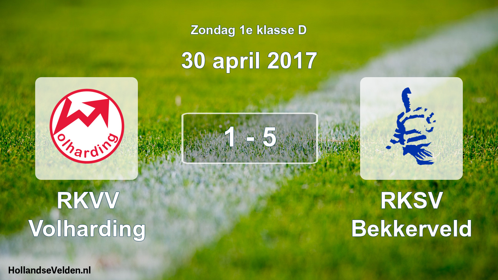 Total number of matches played: RKVV Volharding - RKSV Bekkerveld 1 - 5 (30 April 2017)