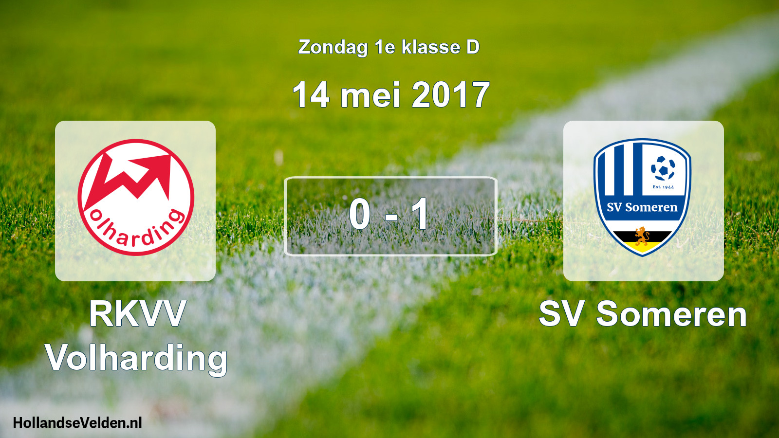 Total number of matches played: RKVV Volharding - SV Someren 0 - 1 (14 May 2017)