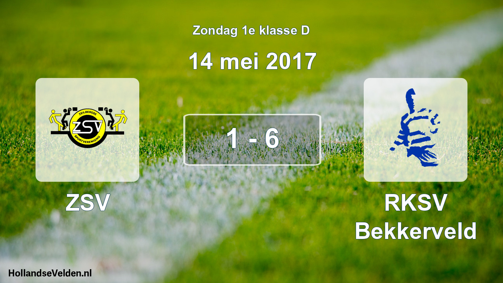 Total number of matches played: ZSV - RKSV Bekkerveld 1 - 6 (14 May 2017)