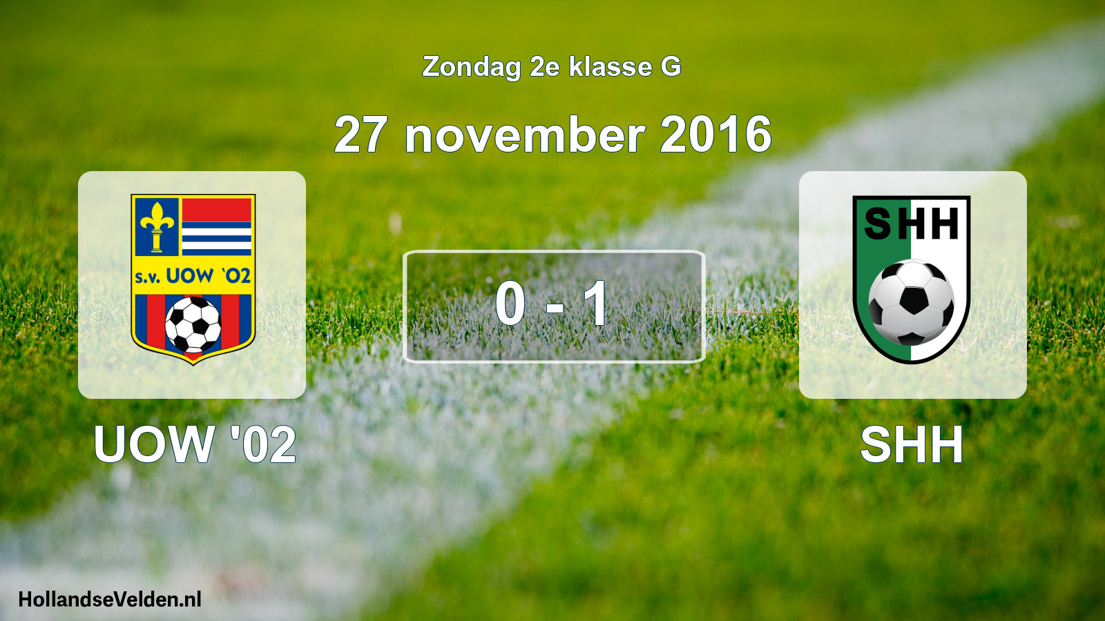 Total number of matches played: UOW '02 - SHH 0 - 1 (27 November 2016)
