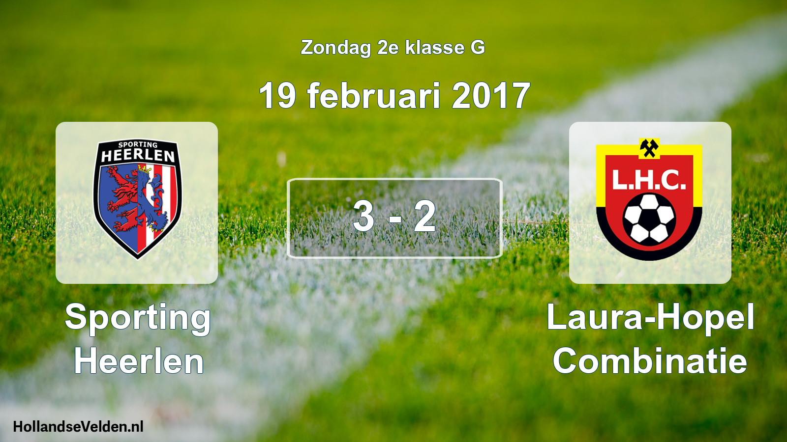 Total number of matches played: Sporting Heerlen - Laura-Hopel Combinatie 3 - 2 (19 February 2017)