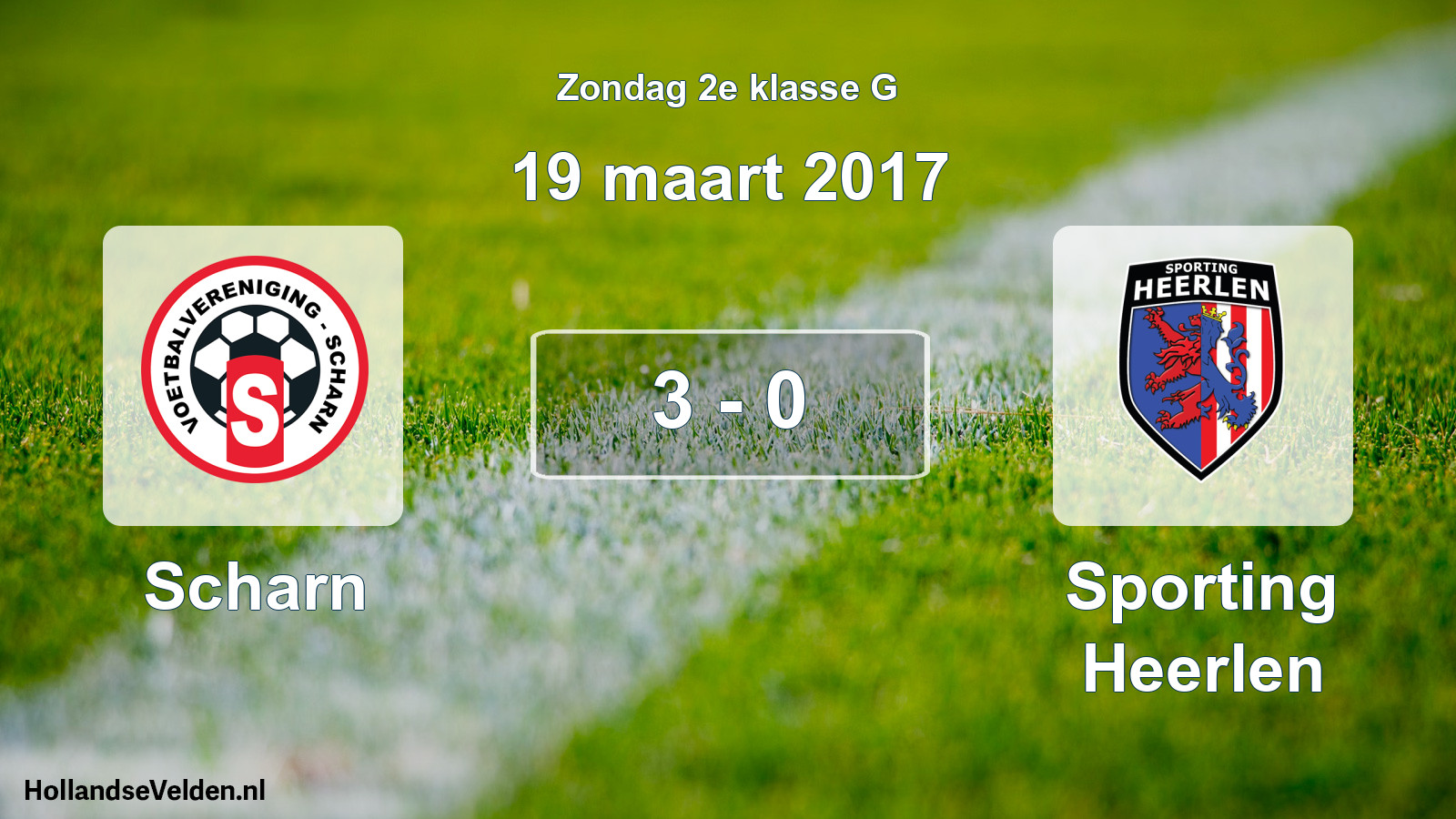 Total number of matches played: Scharn - Sporting Heerlen 3 - 0 (19 March 2017)