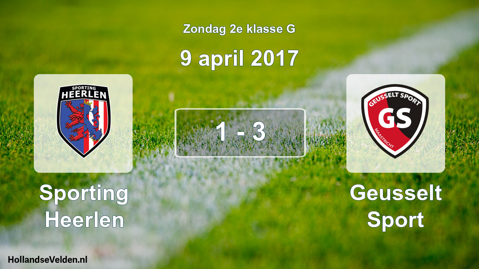 Total number of matches played: Sporting Heerlen - Geusselt Sport 1 - 3 (9 April 2017)