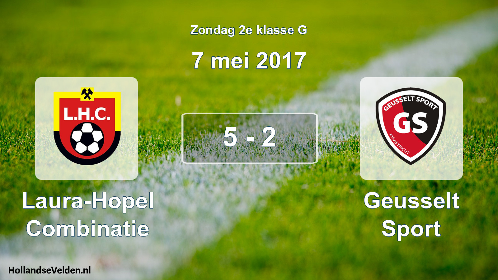 Total number of matches played: Laura-Hopel Combinatie - Geusselt Sport 5 - 2 (7 May 2017)