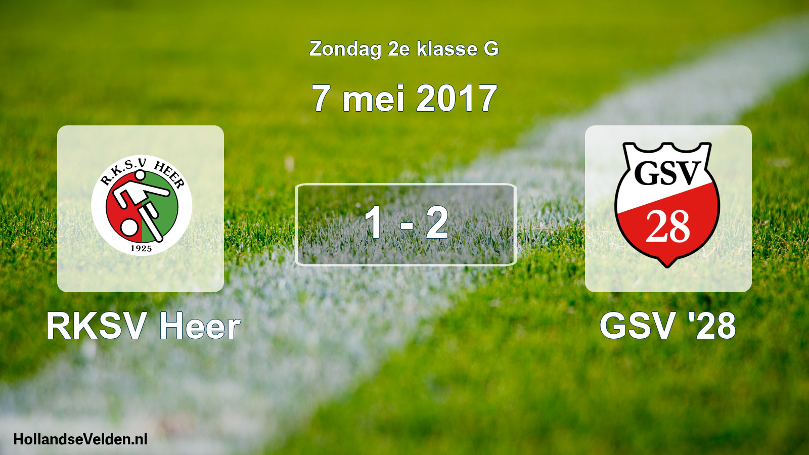 Total number of matches played: RKSV Heer - GSV '28 1 - 2 (7 May 2017)