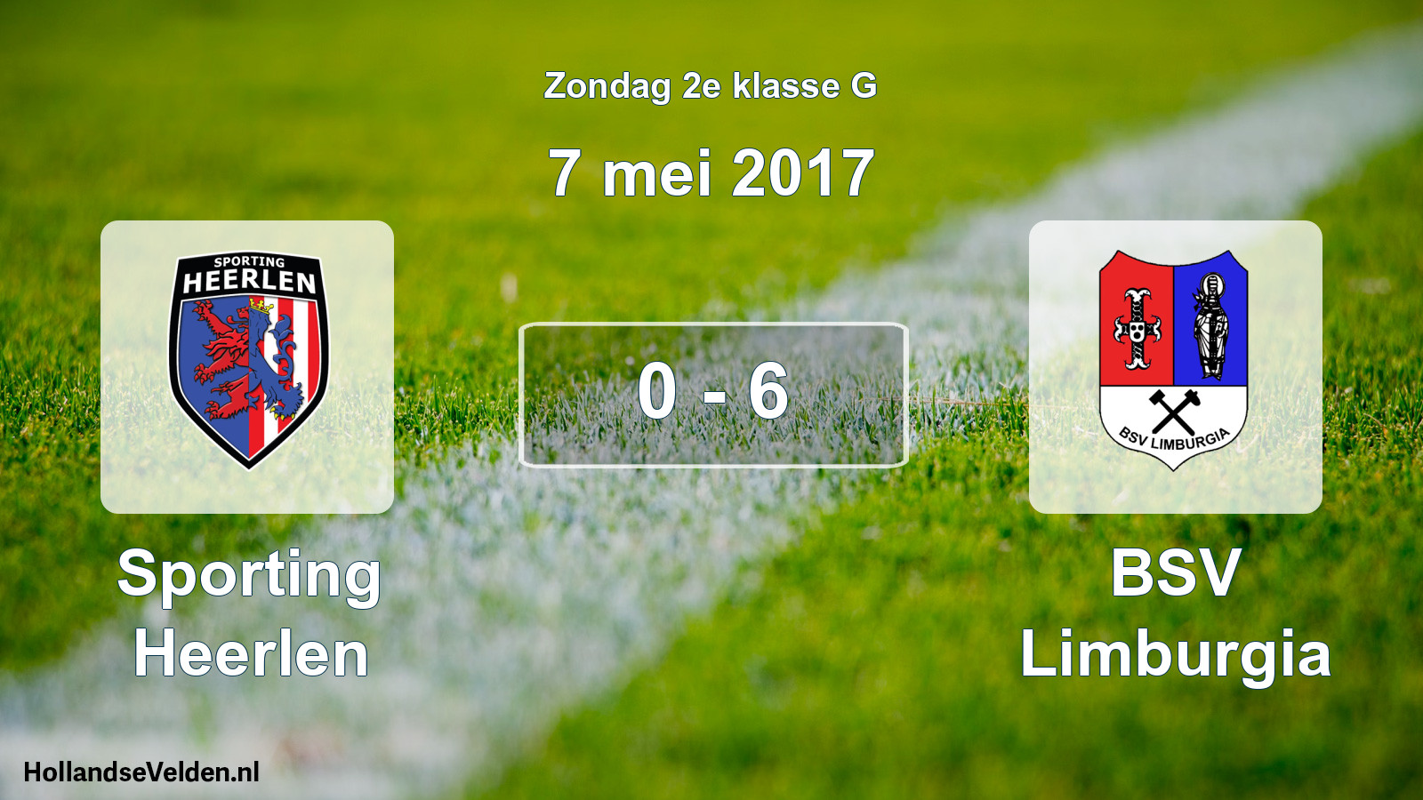 Total number of matches played: Sporting Heerlen - BSV Limburgia 0 - 6 (7 May 2017)