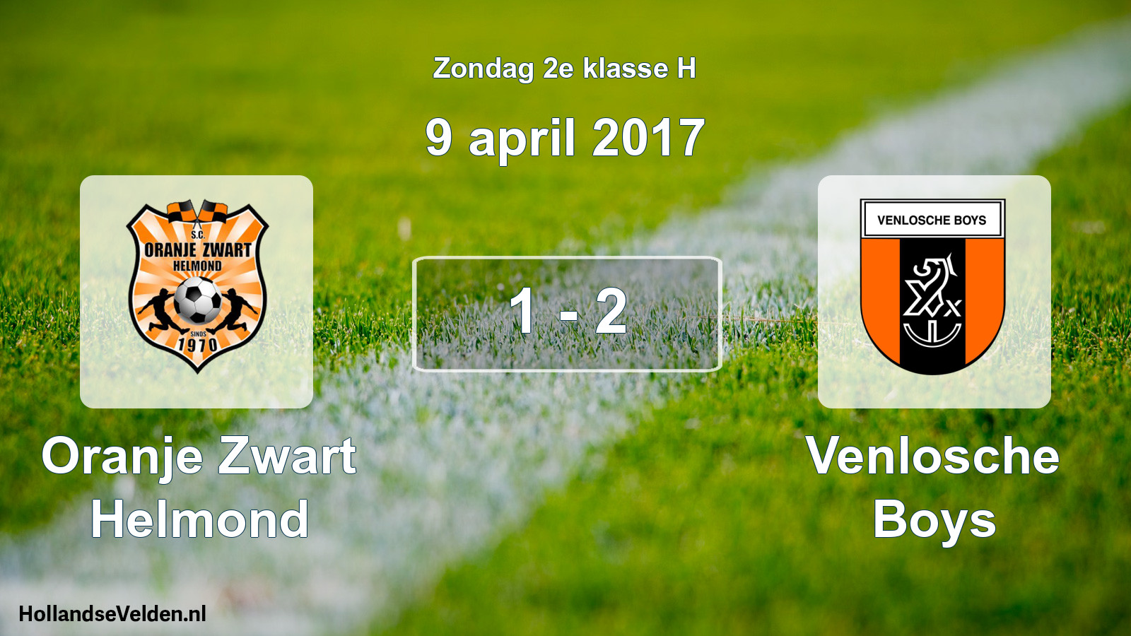 Total number of matches played: Oranje Zwart Helmond - Venlosche Boys 1 - 2 (9 April 2017)