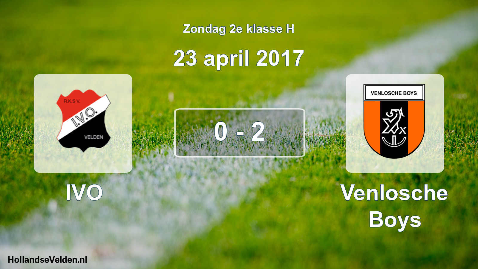 Total number of matches played: IVO - Venlosche Boys 0 - 2 (23 April 2017)