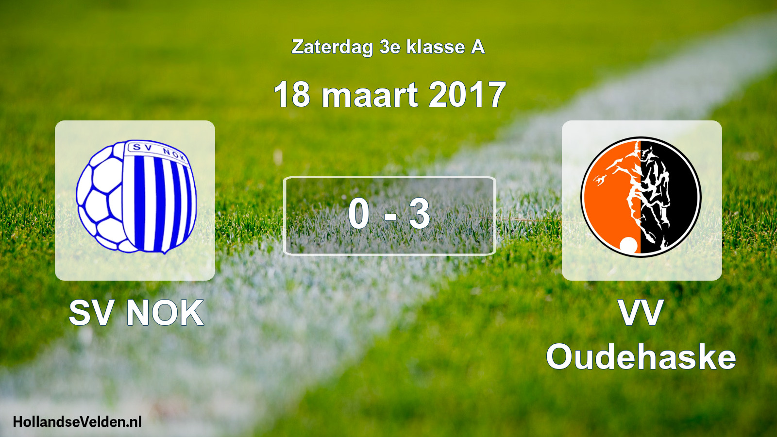 Total number of matches played: SV NOK - VV Oudehaske 0 - 3 (18 March 2017)