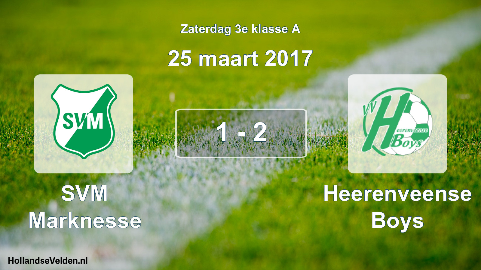 Total number of matches played: SVM Marknesse - Heerenveense Boys 1 - 2 (25 March 2017)