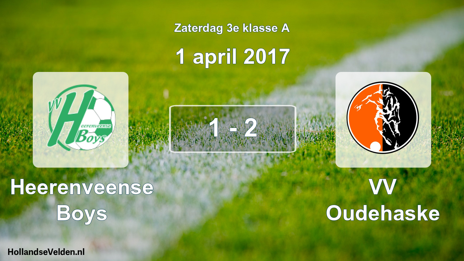 Total number of matches played: Heerenveense Boys - VV Oudehaske 1 - 2 (1 April 2017)