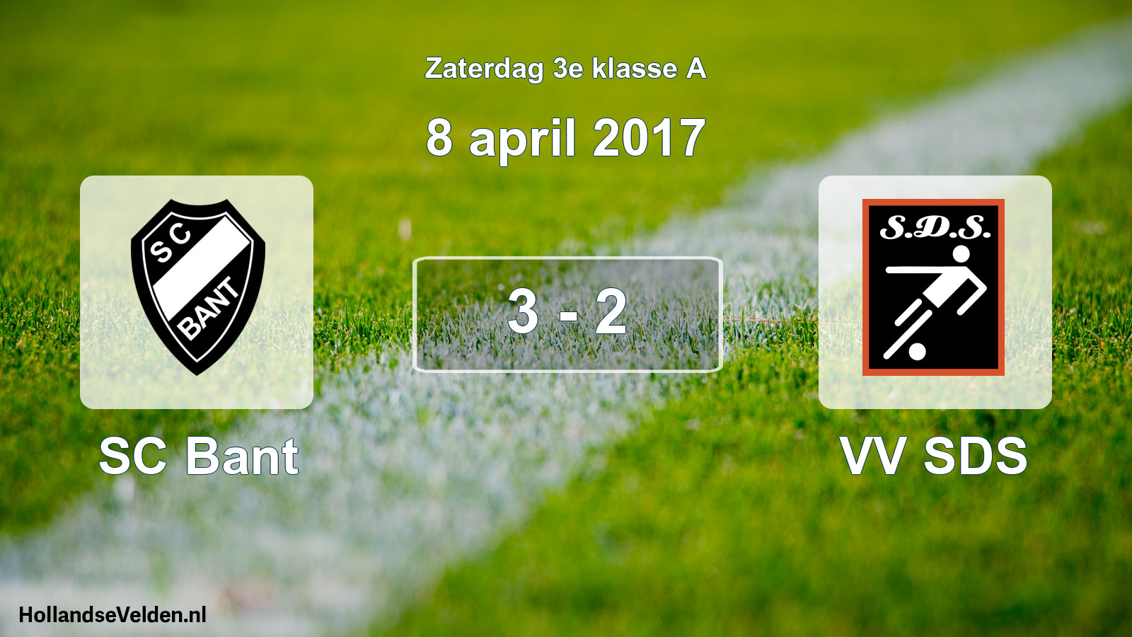 Total number of matches played: SC Bant - VV SDS 3 - 2 (8 April 2017)