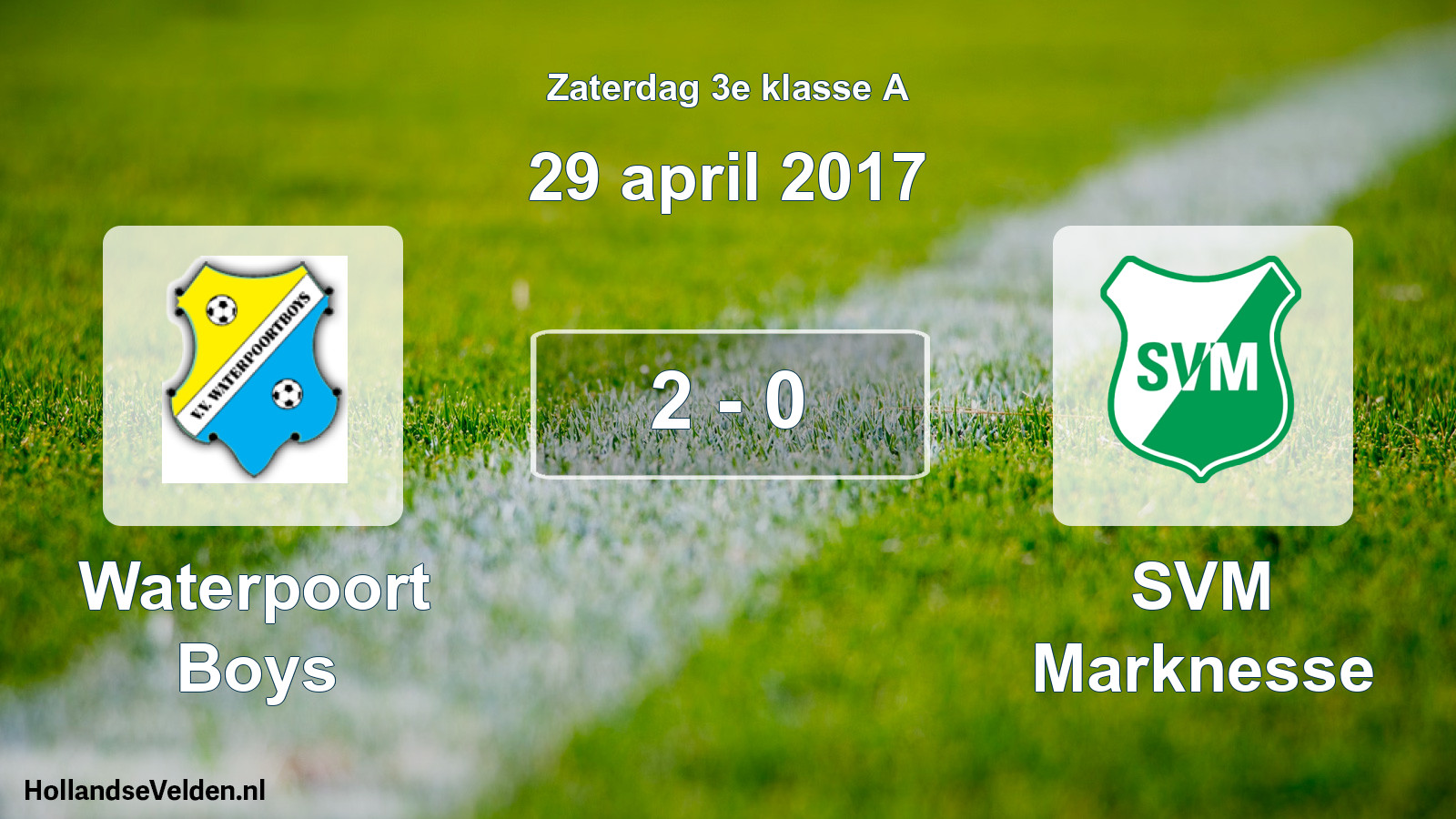 Total number of matches played: Waterpoort Boys - SVM Marknesse 2 - 0 (29 April 2017)
