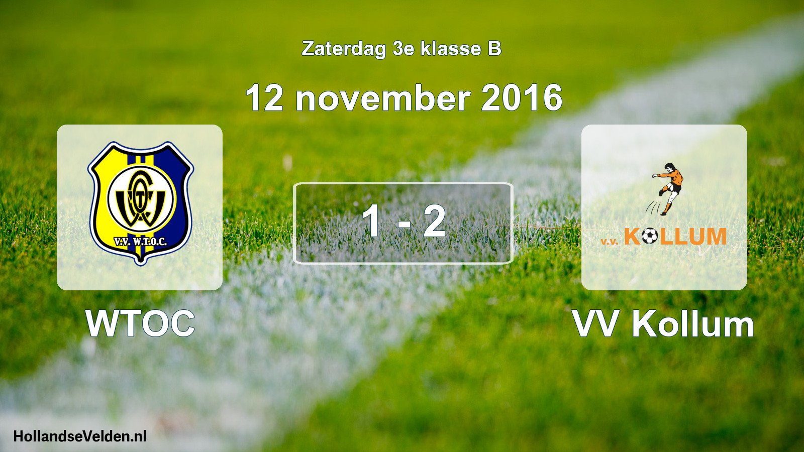 Total number of matches played: WTOC - VV Kollum 1 - 2 (12 November 2016)