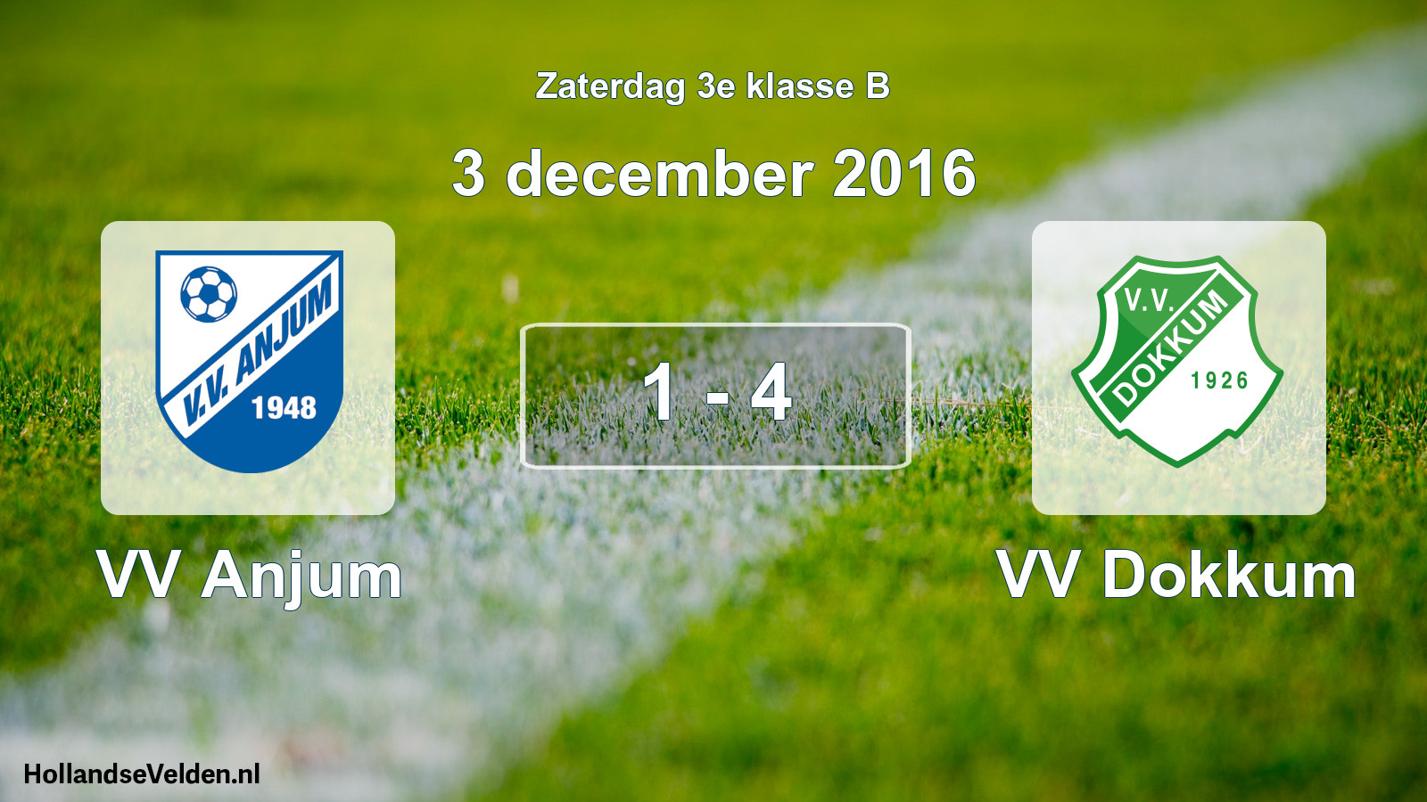 Total number of matches played: VV Anjum - VV Dokkum 1 - 4 (3 December 2016)