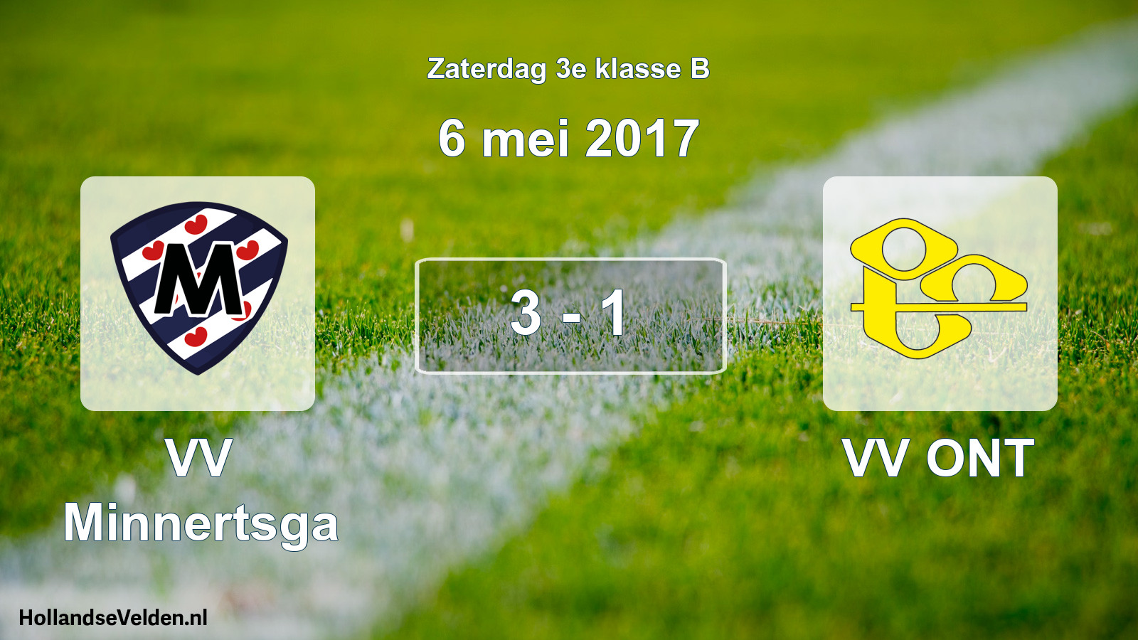 Total number of matches played: VV Minnertsga - VV ONT 3 - 1 (6 May 2017)