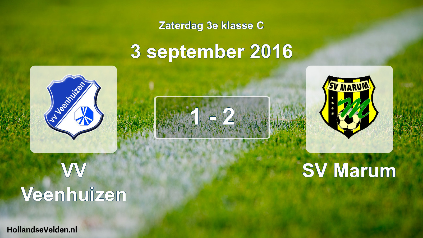 Total number of matches played: VV Veenhuizen - SV Marum 1 - 2 (3 September 2016)