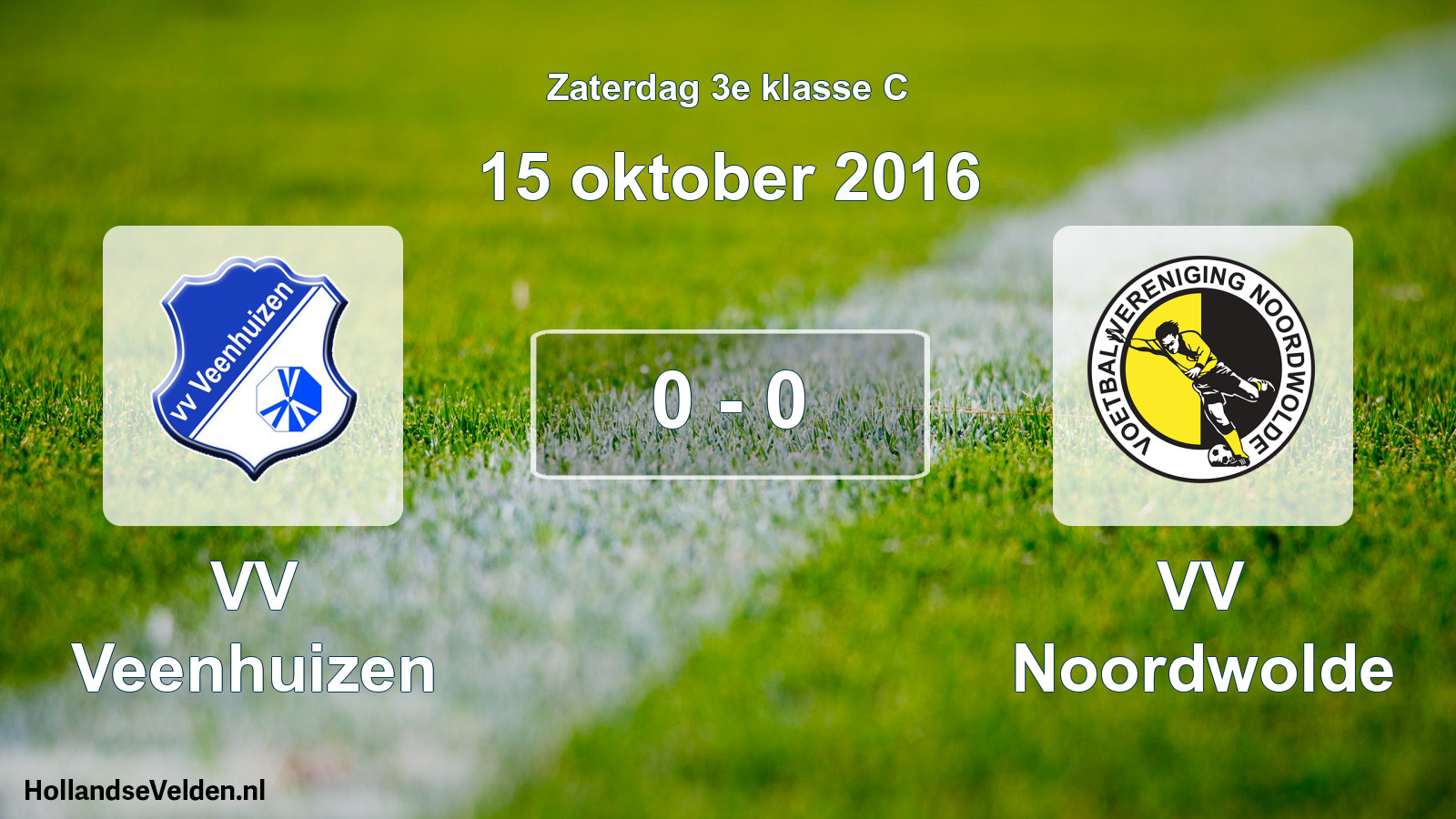 Total number of matches played: VV Veenhuizen - VV Noordwolde 0 - 0 (15 October 2016)