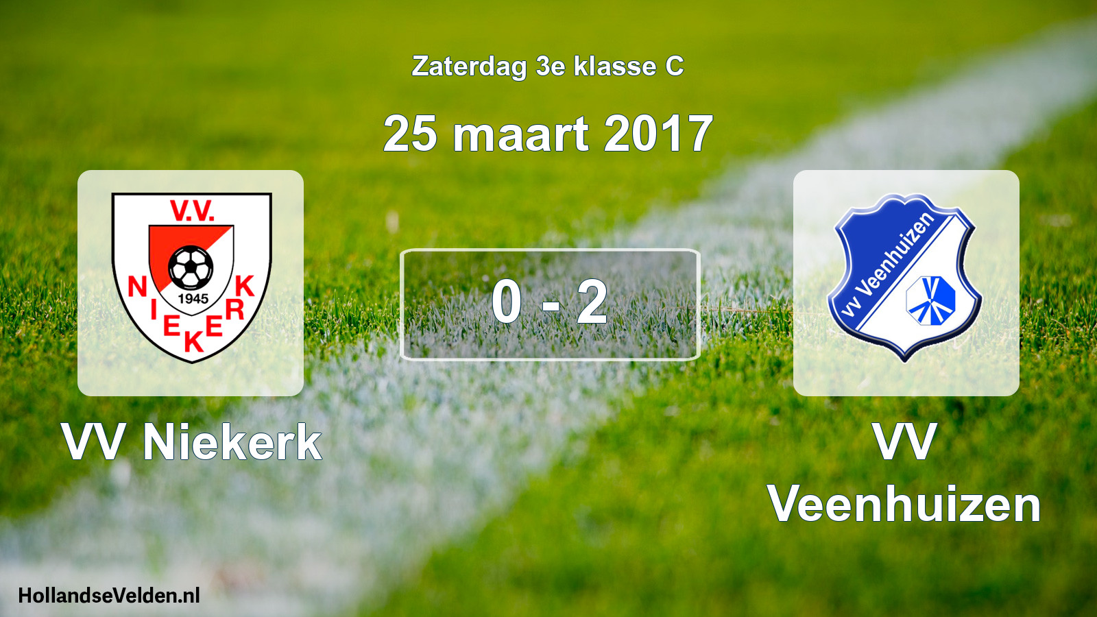 Total number of matches played: VV Niekerk - VV Veenhuizen 0 - 2 (25 March 2017)