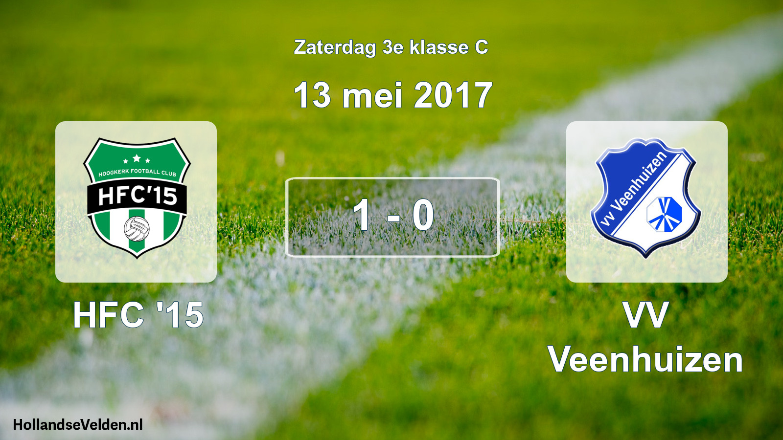 Total number of matches played: HFC '15 - VV Veenhuizen 1 - 0 (13 May 2017)