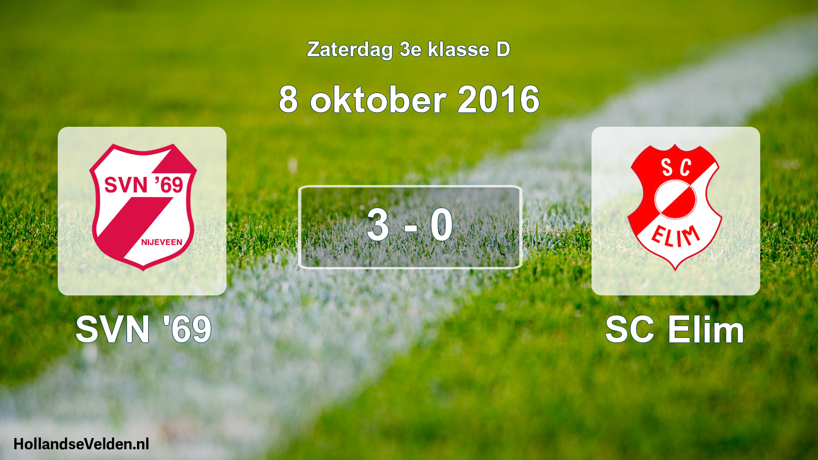 Total number of matches played: SVN '69 - SC Elim 3 - 0 (8 October 2016)