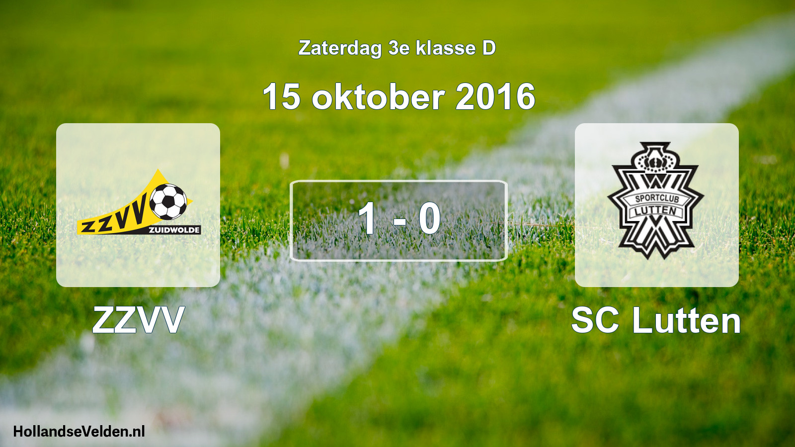 Total number of matches played: ZZVV - SC Lutten 1 - 0 (15 October 2016)