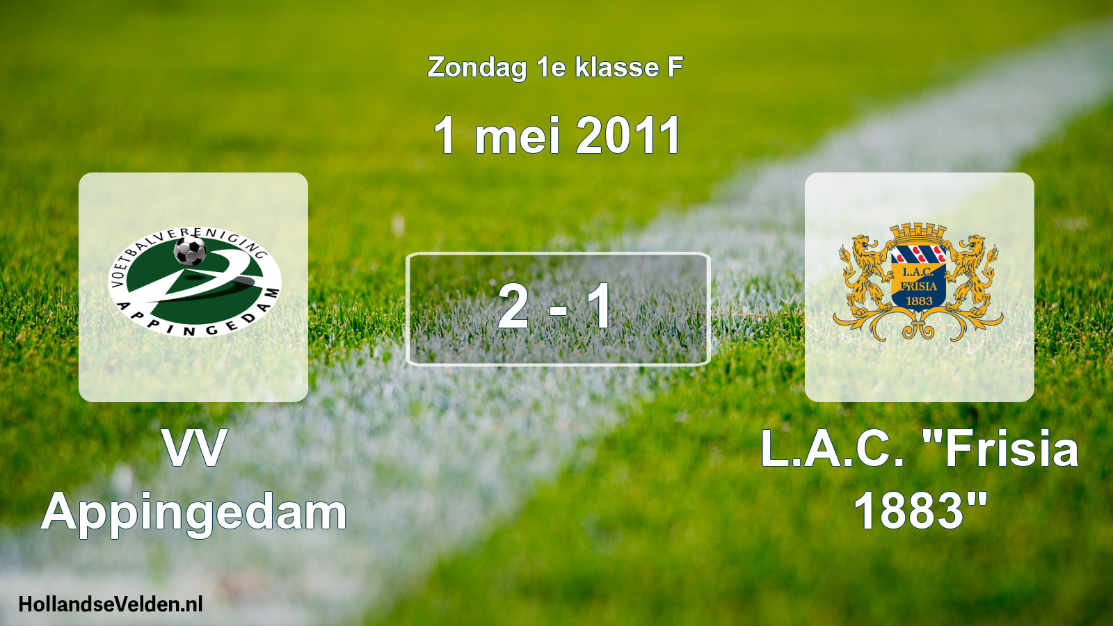 Total number of matches played: VV Appingedam - L.A.C. 