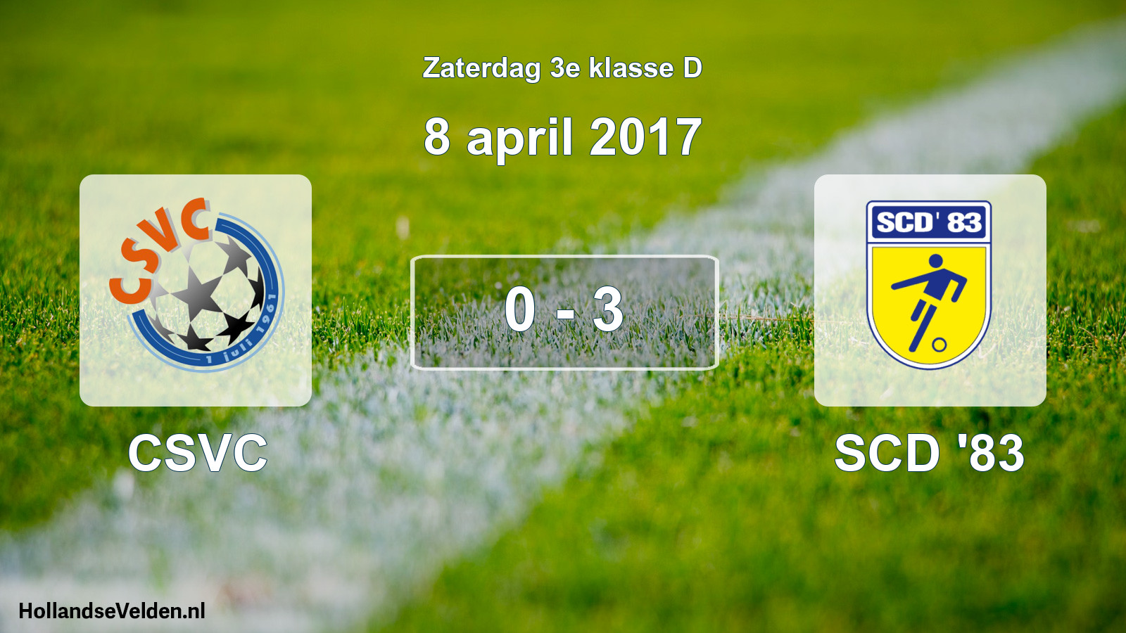 Total number of matches played: CSVC - SCD '83 0 - 3 (8 April 2017)