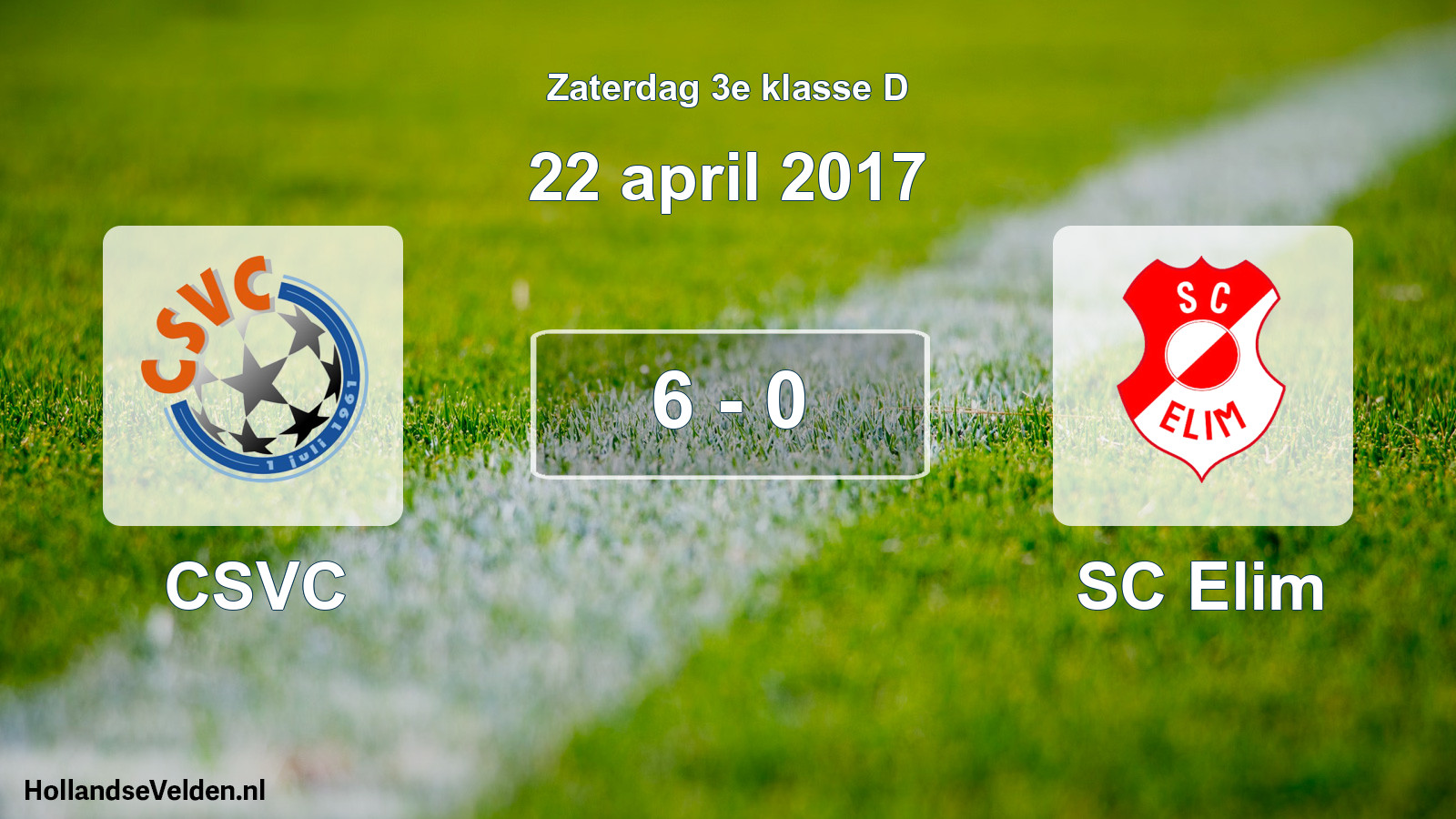 Total number of matches played: CSVC - SC Elim 6 - 0 (22 April 2017)