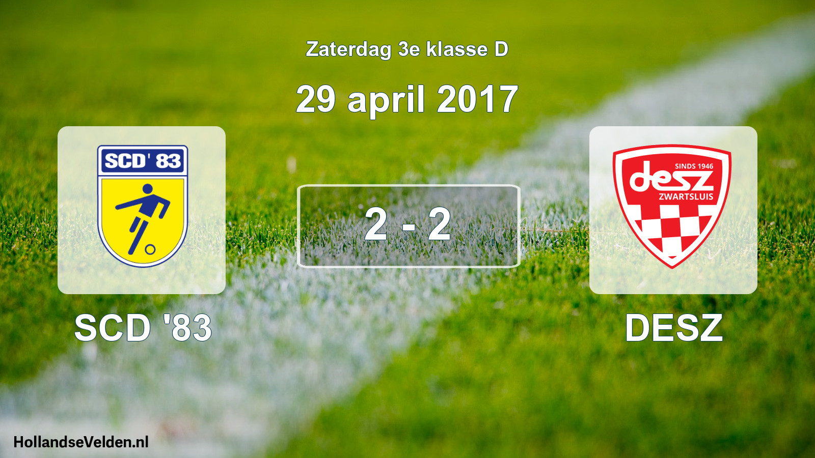 Total number of matches played: SCD '83 - DESZ 2 - 2 (29 April 2017)